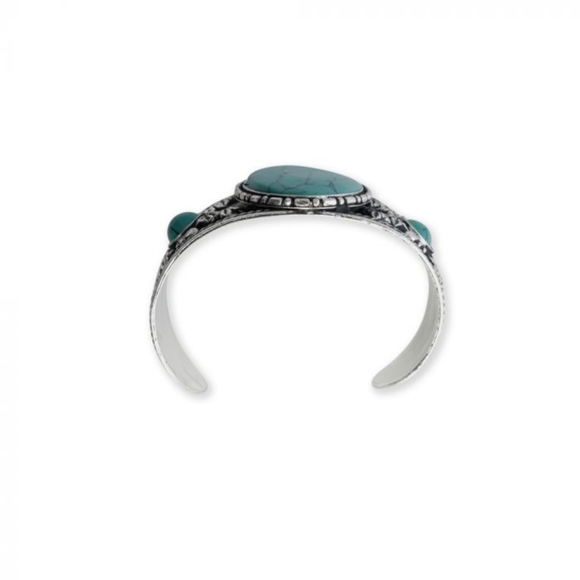 Myra bag silver and turquoise bracelet - Picture 3 of 3